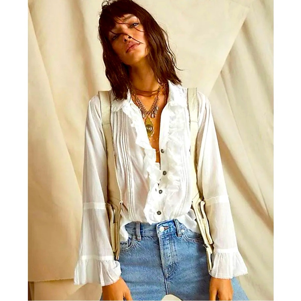 LAST CHANCE, DONATING We The Free Savannah Blouse, size M